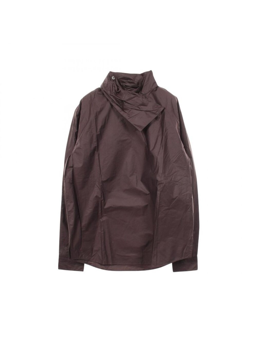 Hermes Series Button High Neck Cotton Shirt